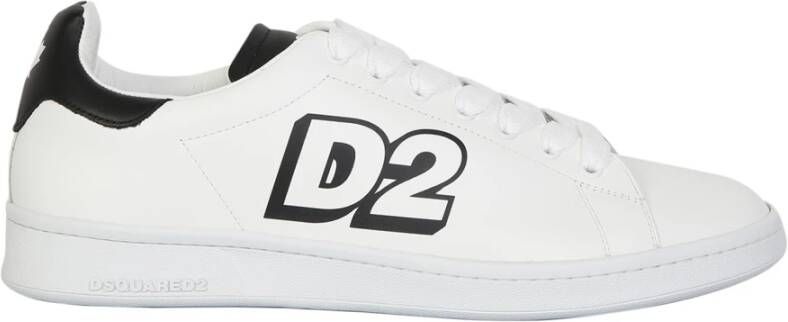 Dsquared2 Witte lage veterschoenen Wit Heren