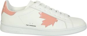 Dsquared2 Witte Leaf Sneakers voor Vrouwen Wit Dames