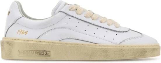 Dsquared2 Witte Leren Rider Sneakers