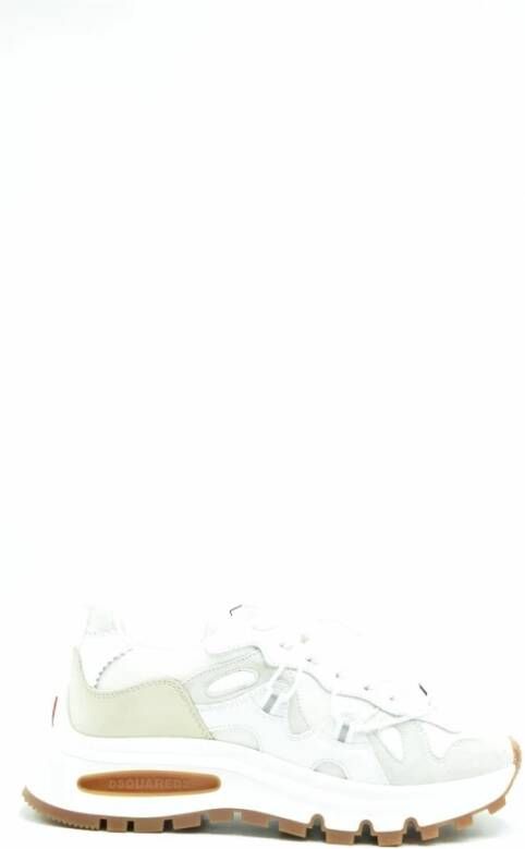 Dsquared2 Witte Leren Slip-On Sneakers