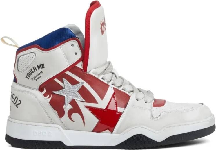 Dsquared2 Witte Leren Sneakers