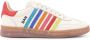 Dsquared2 Witte leren sneakers met logoborduursel - Thumbnail 1