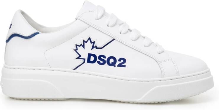 Dsquared2 Witte Sneakers met Pinaforemetal Breedte Wit Heren