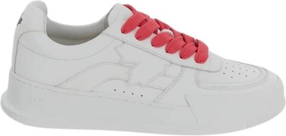 Dsquared2 Witte Sneakers met Ronde Neus White Dames