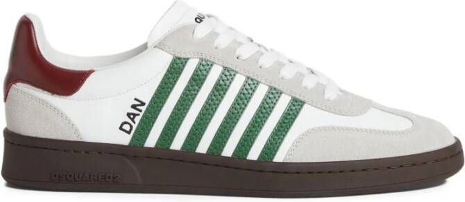 Dsquared2 Witte Sneakers met Streepdetail