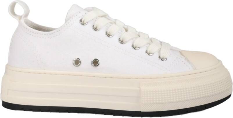 Dsquared2 Witte Sneakers Regular Fit Geschikt voor Alle Temperaturen Andere Vezels 100% White Dames