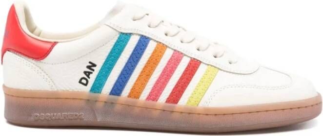 Dsquared2 Witte Summer Lovers Boxer Sneakers