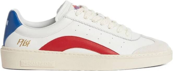 Dsquared2 Witte Veterschoen Ronde Neus