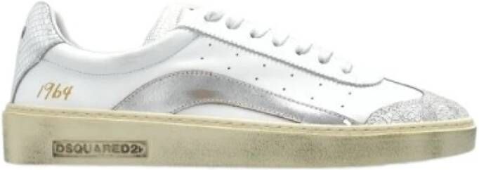 Dsquared2 Witte Zilveren Sneakers M1170