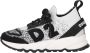 Dsquared2 Witte Zwarte Slip-On Gebreide Sneakers - Thumbnail 1