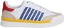 Dsquared2 Witte Blauwe Leren Sneakers Multicolor Heren - Thumbnail 1