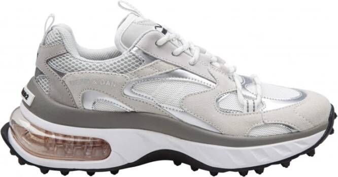 Dsquared2 Bubble Schoenen Wit Grijs Zilver Kalfsleer - Foto 3