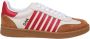 Dsquared2 Witte Rode Leren Sneakers Aw24 Multicolor Heren - Thumbnail 1
