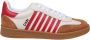 Dsquared2 Witte Rode Leren Sneakers Multicolor Heren - Thumbnail 1