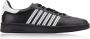 Dsquared2 Zig Zag Leren Sneakers Heren Black Heren - Thumbnail 2