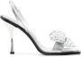 Dsquared2 Zilveren Sandalen met Strass Hoge Hakken Grijs Dames - Thumbnail 1