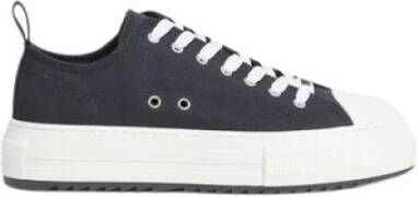 Dsquared2 Zwarte Canvas Veterschoenen Black Heren