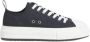 Dsquared2 Zwarte Canvas Sneakers met Witte Rubberen Zool Black - Thumbnail 1