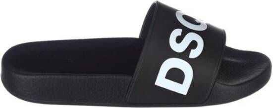 Dsquared2 Zwarte Dune Sliders voor Vrouwen Zwart Dames