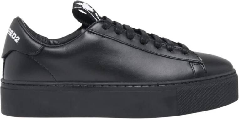 Dsquared2 Zwarte Evolution Tape Logo Sneakers Black Dames