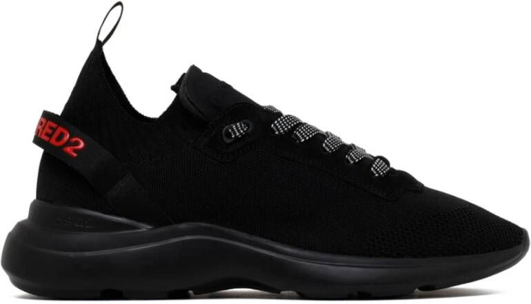 Dsquared2 Fly Zwarte Neopreen Sneaker Black Heren