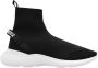 Dsquared2 Fly High Top Sneakers met Stretch Gebreid Bovenwerk Black Heren - Thumbnail 1