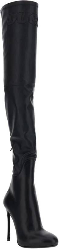 Dsquared2 Zwarte kniehoge laarzen Ducati sa werking - Foto 2