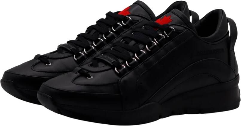 Dsquared2 Legendarische zwarte leren sneakers Zwart Heren - Foto 2