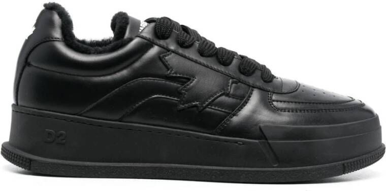 Dsquared2 Zwarte lage sneakers voor mannen
