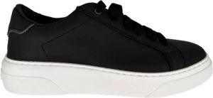 Dsquared2 Zwarte Lederen Bumper Sneaker Zwart Dames