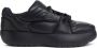 Dsquared2 Zwarte Leren Gewatteerde Sneakers - Thumbnail 1