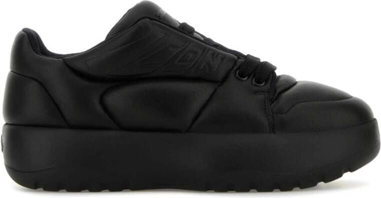 Dsquared2 Zwarte Leren Puffer Sneakers
