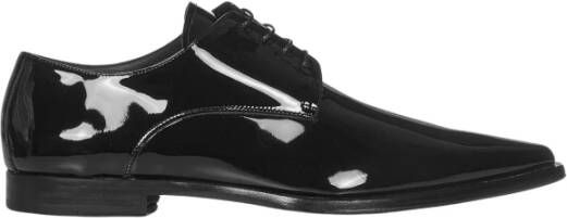 Dsquared2 Zwarte Veterschoenen van Leer
