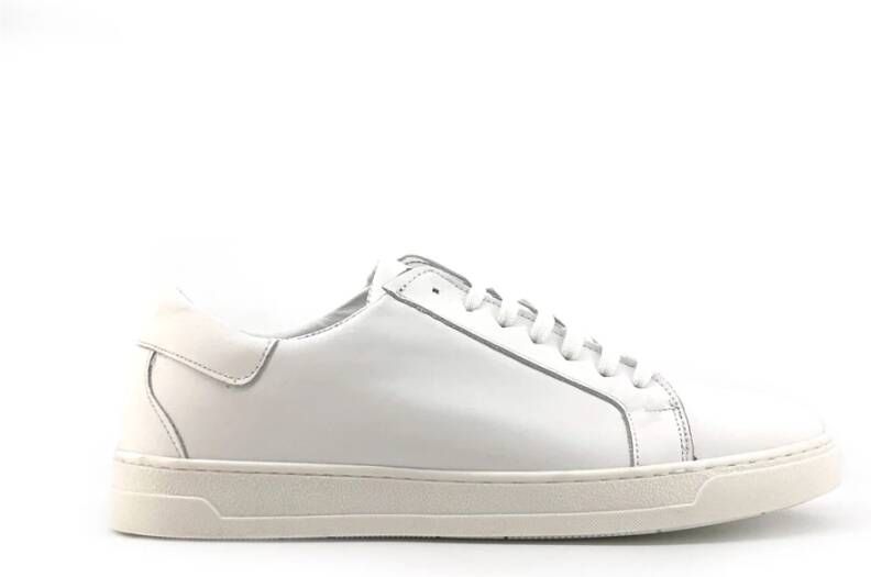 Duca di Morrone Italiaanse leren ronde neus sneakers - Foto 2