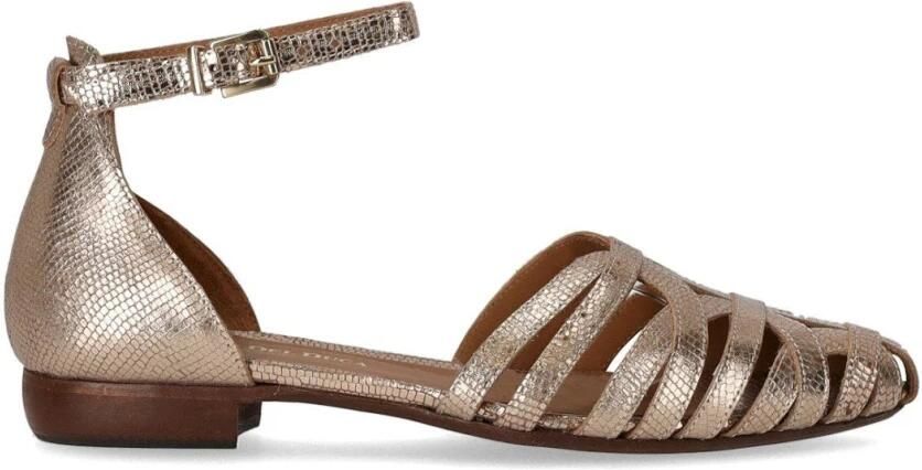Duccio Del Duca Sandalen Rose Gold Flat Sandal in goud - Foto 2