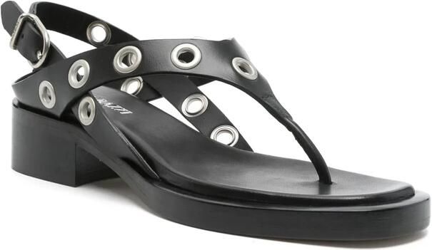 Durazzi Milano Zwarte Teenslip Blokhak Schoenen