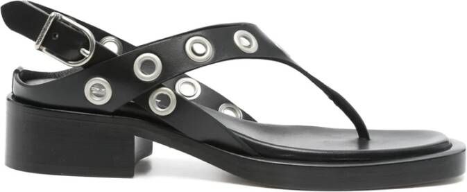 Durazzi Milano Zwarte Teenslip Blokhak Schoenen