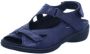 Durea 7258~H~~~~~~~~~~~~~~~~~~~~~~~~ Platte sandalenDames Sandalen Blauw - Thumbnail 2