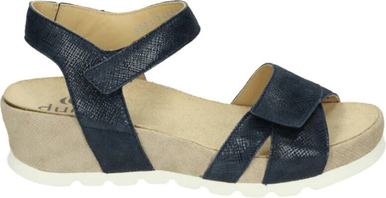 Durea 7403~H~~~~~~~~~~~~~~~~~~~~~~~~ Sandalen met hak Blauw