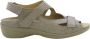 Durea 7258~E~~~~~~~~~~~~~~~~~~~~~~~~ Platte sandalenDames Sandalen Taupe - Thumbnail 2