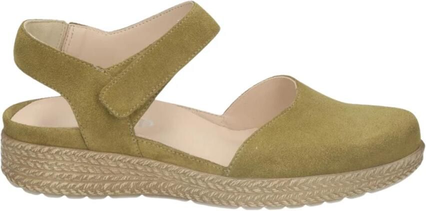 Durea Dames sandalen Dichte neus wijdte H Uitneembaar voetbed 5923.575.1948 Groen - Foto 2