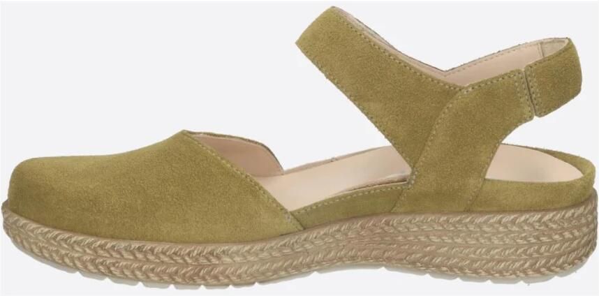Durea Dames sandalen Dichte neus wijdte H Uitneembaar voetbed 5923.575.1948 Groen - Foto 4