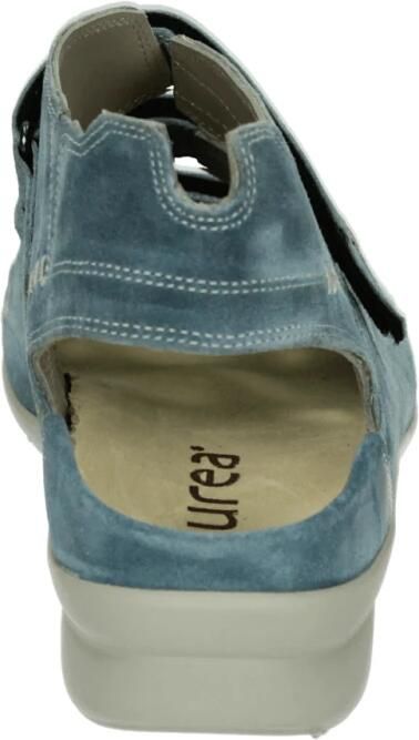 Durea 7272~H~~~~~~~~~~~~~~~~~~~~~~~~ Platte sandalenDames Sandalen Blauw - Foto 4