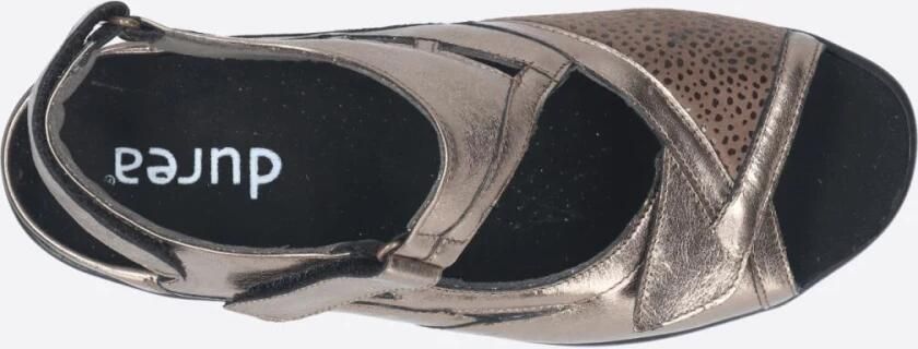 Durea Dames sandalen wijdte M extra breed Uitneembaar voetbed 7408.220.2004 Brons - Foto 11