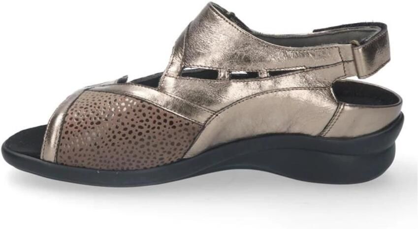 Durea Dames sandalen wijdte M extra breed Uitneembaar voetbed 7408.220.2004 Brons - Foto 7