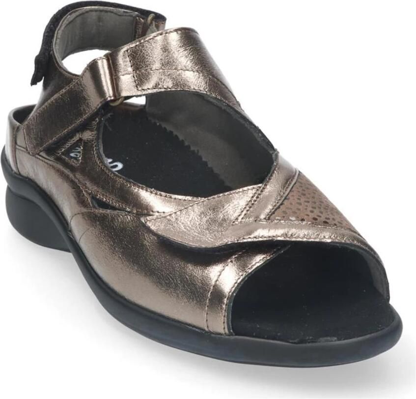 Durea Dames sandalen wijdte M extra breed Uitneembaar voetbed 7408.220.2004 Brons - Foto 4