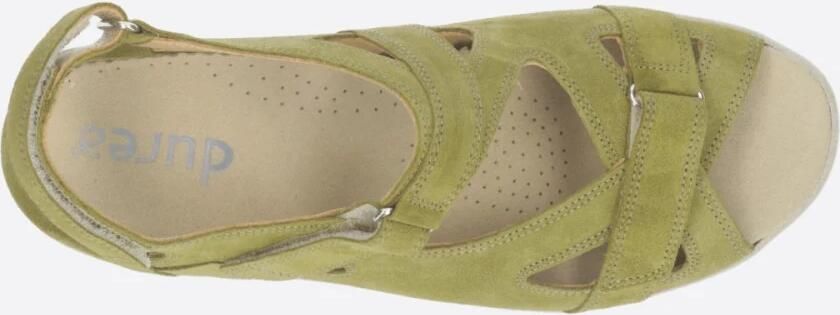 Durea Dames sandalen wijdte G Uitneembaar voetbed 7419.216.1948 Groen - Foto 4
