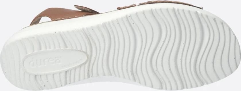 Durea sandalen wijdte K Extra breed Uitneembaar voetbed 7431.038.2098 Cognac - Foto 5