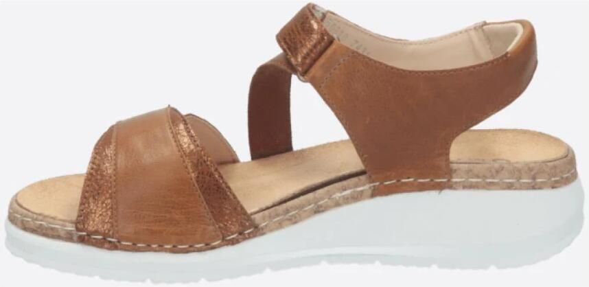 Durea sandalen wijdte K Extra breed Uitneembaar voetbed 7431.038.2098 Cognac - Foto 6