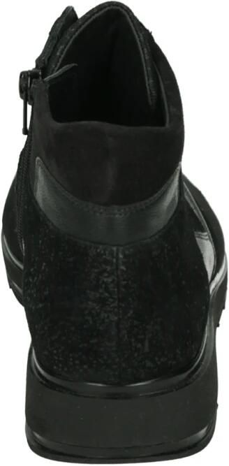 Durea 9745 H Hoge sneakersVeterbootsDames veterschoenenDames sneakersHalf-hoge schoenen Zwart - Foto 4